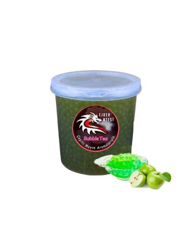 Dragon Fire Green Apple Flavored Bubble Tea Pearls 1000 Gr.-popping Boba -bubble Tea -tapioca Pearls