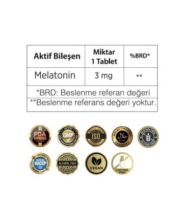 ActiveBee Supplements Melatonin 3mg Tablet 90 Tablets / - Buy Online on GoSupps.com