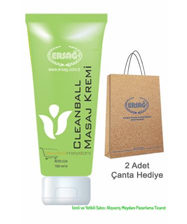 Ersa Cleanball Massage Cream 100 Ml - Gift Bag - Invoice - New Date - Original