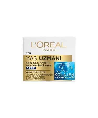 L'Oreal Paris L'or al Paris Age Expert 30+ Anti-Wrinkle Moisturizing Night Cream Dm 50 Ml - Buy Online on GoSupps.com