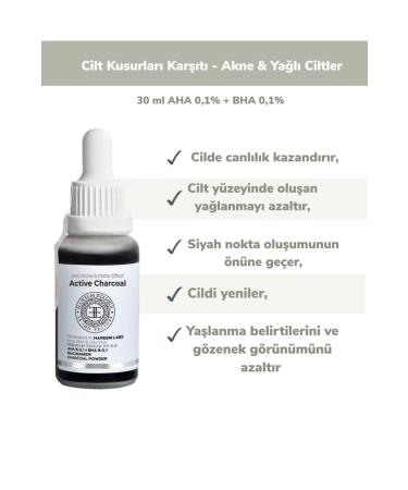 HAREEM - Activated Carbon Black Serum - Aha Bha Niacinamide and Charcahol Powder Serum - Buy Online on GoSupps.com