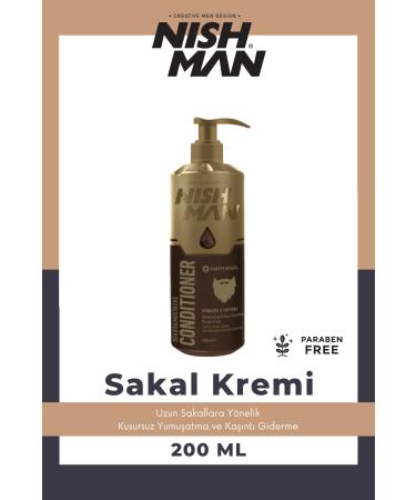 NISHMAN Beard Care Cream / Softening and Anti-Itch 200 Ml