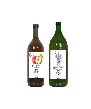 Suheylaana Natural Apple Vinegar 1500 Ml - Natural Lavender Vinegar 2000 Ml