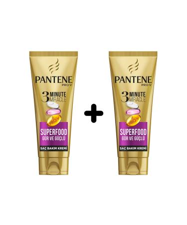 Pantene 3 Munite Miracle Pro-v 3 Minute Miracle Hair Care Cream Superfood 2-Pack (2x200 Ml)