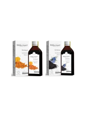 Immu-Nat Turmeric Liquid Extract 250ml Black Cumin Liquid Extract 250ml