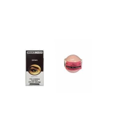Makeover Eyebrow Eyelash Dye Coffee+Argancure Pedicure Moisture Bomb 1 Piece