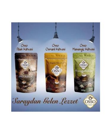 Osso Coffee Traditional Flavor 3 Piece Set Menengi + Dibek + Ottoman