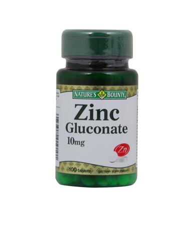 Natures Bounty Zinc Gluconate 10 Mg 100 Tablets
