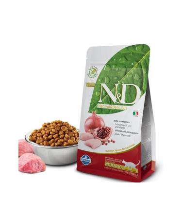 N & D Grain-Free Chicken Pomegranate Sterilized Cat Food 5 Kg