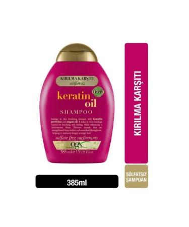 OGX Sulfate-Free Anti-Breakage Keratin Oil Shampoo 385mlx2pcs ..1604019 - Buy Online on GoSupps.com