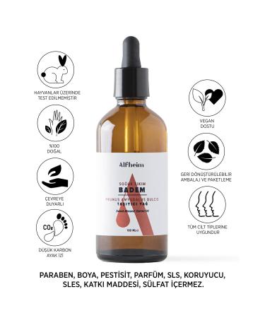 Alfheim Sweet Almond Carrier Fixed Oil/ Sweet Almond Oil/ Aromatherapy/ Carrier Oil