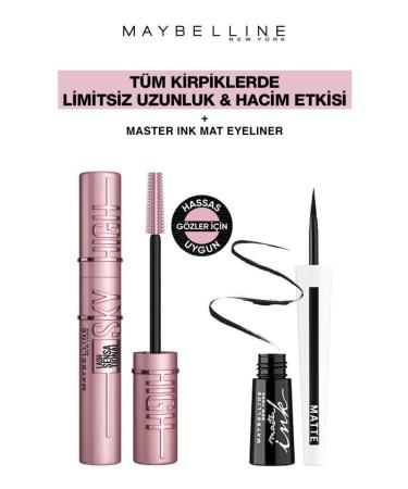 Maybelline New York Maybelline Sky High Unlimited Lashes Flawless Lines Eyeliner Eye Makeup Set