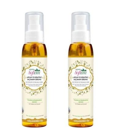 Softem Argan and Keratin Hair Care Serum 125 Ml X 2pcs