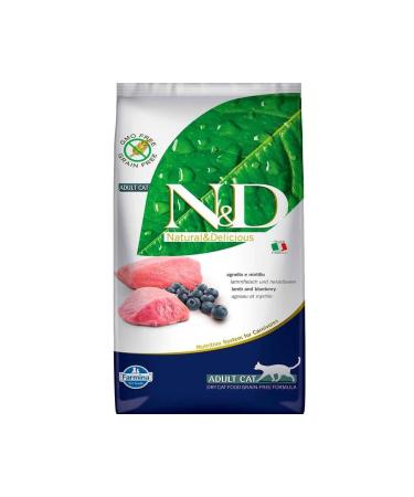 N & D Prime Lamb & Blueberry Grain Free Adult Cat Food 5kg