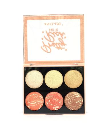 AILY COSMETICS Rose Rich Baked 6-Piece Illuminator & Blusher - Highlighters & Blusher