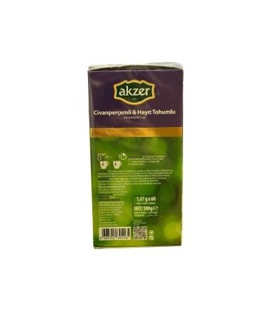 Akzer Yarrow & Chaste Tree Mixed Herbal Tea (2 Packs) (60*2 Filter Bags) (100*2 G) - Buy Online on GoSupps.com