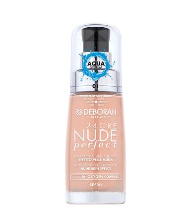 Deborah 24ore Perfect Nude Spf20 Moisturizing Medium Coverage Foundation No: 01 Fair