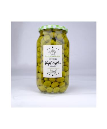 budabenimolsun Green Olives Hand Crushed Gaziantep Style Lemon 1000cc Medium Size