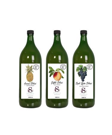 Suheylaana Natural Pineapple Peach and Grape Vinegar 2000 Ml