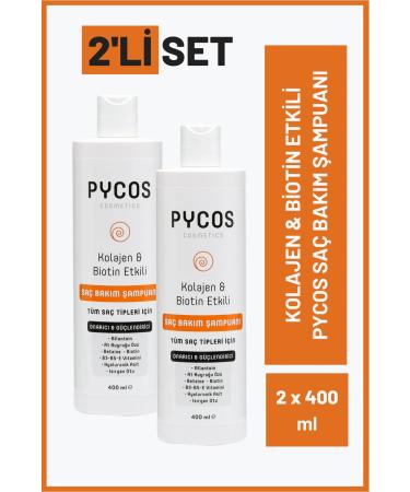 PYCOS COSMETICS Anti-Hair Loss and Anti-Dandruff Fast Hair Growth Care Shampoo 400ml - Sulfate-Salt Free