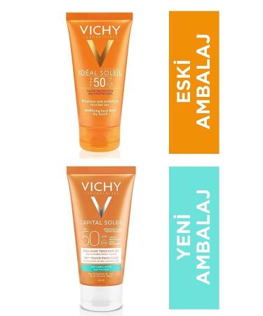 Vichy Combination and Oily Skin Capital Soleil Dry Touch Spf50 Sun Protection Cream 50 / ml. - Buy Online on GoSupps.com