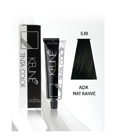 Keune Light Matte Brown Tinta Color Hair Dye 60 ml No: 5.19