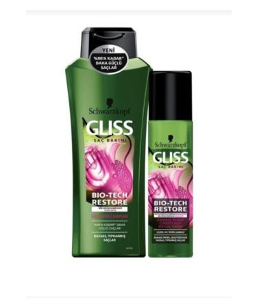 Gliss Bio-tech Strengthening Shampoo 360 Ml + Liquid Conditioner 200 Ml