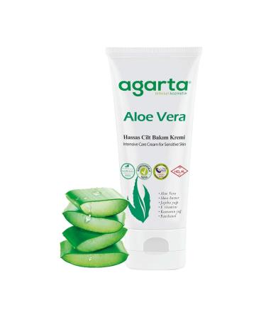 Agarta Natural Face and Hand Moisturizing Aloe Vera Skin Care Cream 75 ml