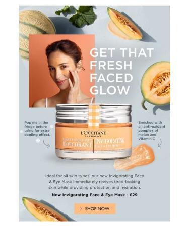 L'Occitane Revitalizing Face & Eye Mask 75 ml 2192654434229 - Buy Online on GoSupps.com