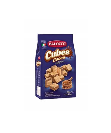 Balocco Cubes Hazelnut Wafers 250 Gr
