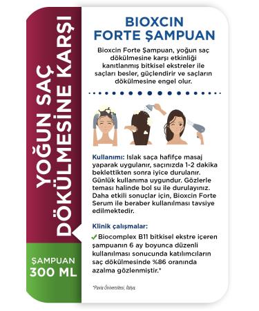 Bioxcin Forte Herbal Shampoo Against Hair Loss 300 Ml - Buy Online on GoSupps.com