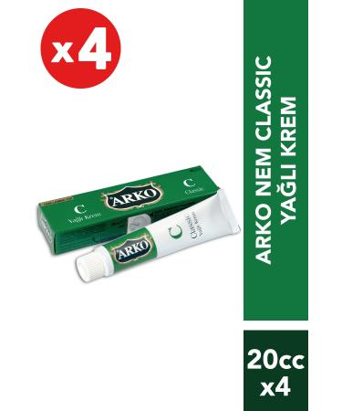 Arko Classic Oily Cream 20 Cc Set of 4
