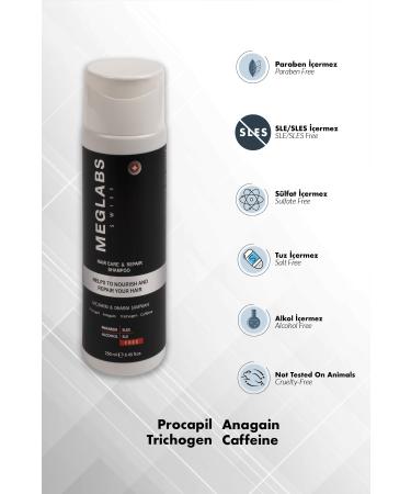 MEGLABS Meglab's Hair Care and Repair Shampoo 250 Ml - Buy Online on GoSupps.com