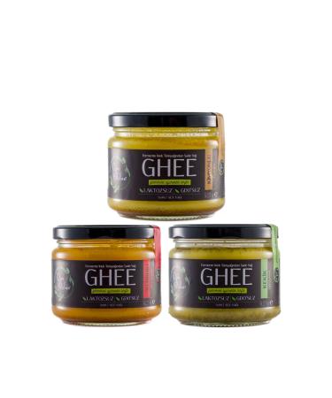 OJAS KITCHEN 3-pack Thyme Cumin Spicy Flavored Ghee Pure Oil 3x 225 gr