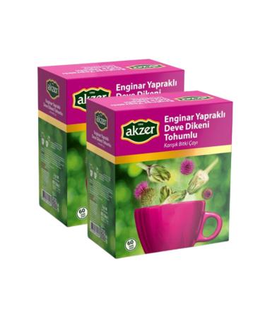 Akzer Artichoke Leaf and Thistle Seed Mixed Herbal Tea