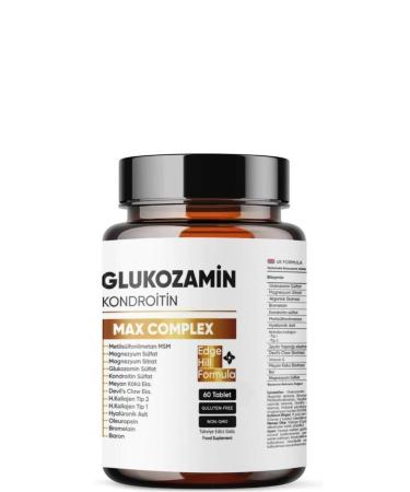 Aromel Glucosamine Chondroitin Msm Max Complex | 60 Tablets | Uk Formula Boswellia bromelain oleuropei - Buy Online on GoSupps.com