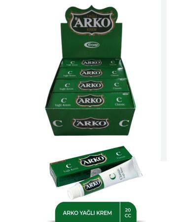 Arko Cream (tube) Oily 20 Cc Classic 12 Pieces