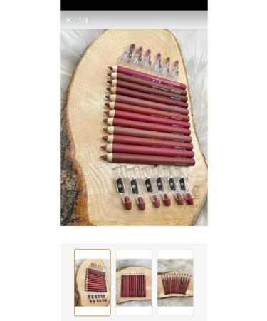 Kalitex Lip Pencil Matte Color Lipstick Jumbo Thick Pencil Lipstick Waterproof 12 Piece Set 65232 - Buy Online on GoSupps.com