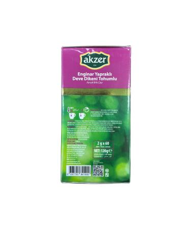 Akzer Artichoke Leaf and Thistle Seed Mixed Herbal Tea - Buy Online on GoSupps.com