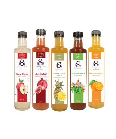 S heylaana Natural Apple Pomegranate Lemon & Pineapple Rosehip and Orange Vinegar 500 Ml