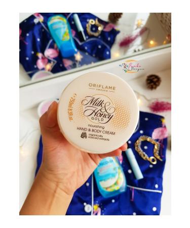 Oriflame Milk & Honey Gold Nourishing Hand & Body Cream and Amber Elixir Perfumed Body Cream Set of 2 - Buy Online on GoSupps.com