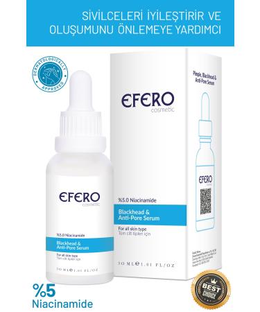 efero Pore Blackhead and Acne Removal Helping Care Serum Niacinamide 5% - Buy Online on GoSupps.com