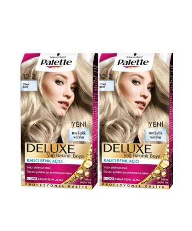 Palette Deluxe Hair Dye 12-2 Titan Yellow 2 Pack