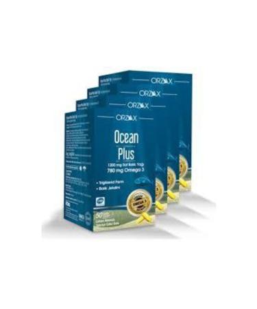 Orzax Ocean Plus Omega 3 1200mg 50 Capsules 4 PCS - Buy Online on GoSupps.com