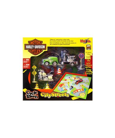 Harley Davidson Green City Streets Playset