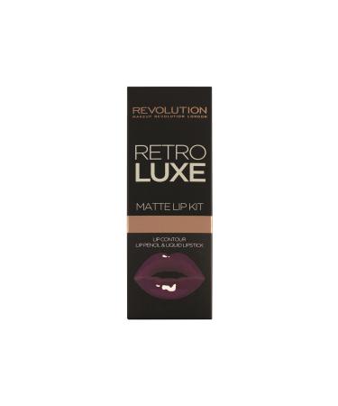 MAKEUP REVOLUTION Retro Luxe Matte Lip Kit Royal 5029066103901