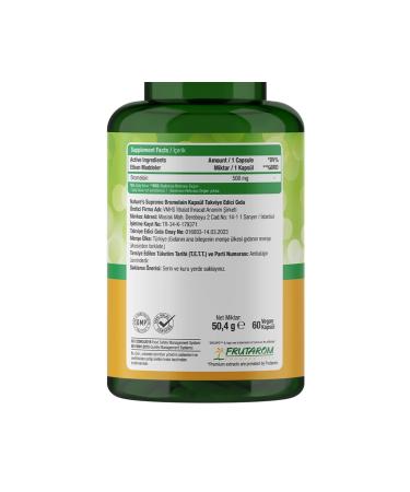 Natures Supreme Bromelain 60 Capsules - Buy Online on GoSupps.com