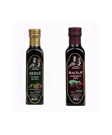 RALILA Organic Black Mulberry Extract Cypress Cone Syrup Set of 2