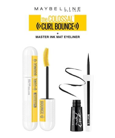 Maybelline New York Maybelline Curl Colossal Voluminous Lashes Flawless Lines Eyeliner Eye Makeup Set