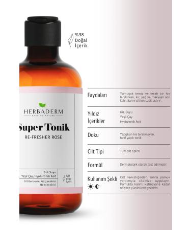 Herbaderm Re-fresher Rose Barrier Strengthener Rose Water Tonic for Dry and Sensitive Skin - Buy Online on GoSupps.com